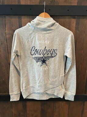 NFL New with Tags Dallas Cowboys Gray Hoodie Girls Size 14